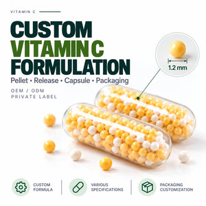 Formulación Personalizada de Vitaminas C en Perlas de Liberación Sostenida OEM ODM - Product Image 1
