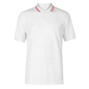 Polo en tricot à manches courtes pour homme, motif à pois rouges, coupe classique, style décontracté - Product Image 4