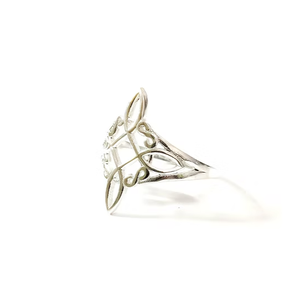 Custom 925 Sterling <b>Silver</b> <b>Ring</b> Handmade Filigree <b>Celtic</b> Design Jewelry By JAIPUR <b>SILVER</b> - Product Image 2