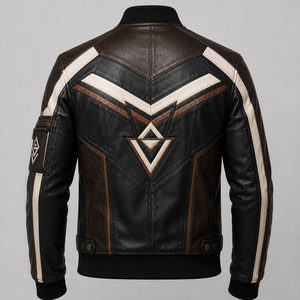 Blouson en cuir pour homme sur mesure, style motard, en cuir d'agneau véritable vieilli, matériau de qualité supérieure - Product Image 3