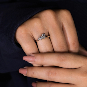 Bague en diamant rond de 0,60 carat cultivé en laboratoire, classique, plaqué or jaune 14 carats, bijoux de fiançailles et de mariage, vermeil éternité - Product Image 2