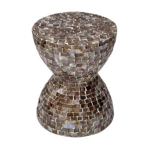 Taburete de Mosaico de Madreperla Hecho a Mano para Uso Doméstico y Hotelero - Product Image 2