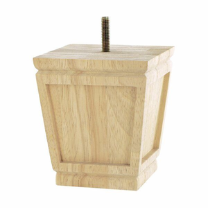 Eco-Friendly Solid Wood Square <b>Sofa</b> <b>Legs</b> Wooden Furniture <b>Legs</b> <b>for</b> Bed Cabinet OEM Supplier Solid Wood Square Furniture <b>Legs</b> - Product Image 1