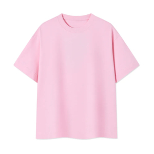 เสื้อยืดคอกลมหนา 100% ผ้าฝ้ายทรงโอเวอร์ไซส์ แขนเสื้อแบบดรอปไหล่  เสื้อยืดออกกำลังกายสำหรับผู้ชาย - Product Image 1