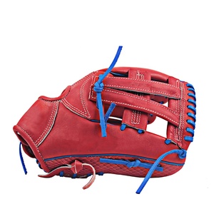 High Quality Genuine Leather Red V Web Position Baseball <b>Gloves</b> Adult <b>Kids</b> Training Infield Baseball <b>Gloves</b> Wholesale - Product Image 3
