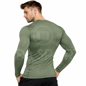 Custom <b>Men</b> <b>Compression</b> <b>Shirt</b> Long Sleeve Gym Wear Moisture Wicking Fitness Training Top Quick Dry Athletic Performance Apparel - Product Image 3