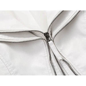 Trendy Women's High Quality Genuine Sheepskin <b>Leather</b> Quilted <b>Jacket</b> Breathable Knitted Printed Digital Printing <b>Winter</b> Fashion - Product Image 5