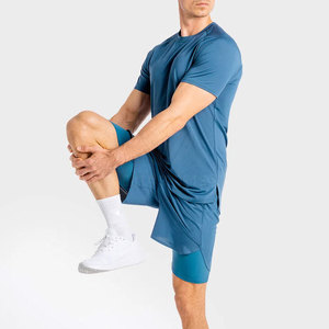 Camisetas de gimnasio estampadas de último diseño para hombre, precio al por mayor, corte holgado, fabricadas en fábrica, camisetas de gimnasio para hombre adulto - Product Image 5