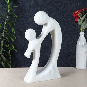 Escultura abstracta de padre e hijo, figurita de unión familiar, estatua minimalista moderna, decoración contemporánea para el hogar - Product Image 6