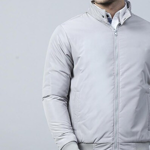 Hot Sale Personalized Men's Winter Bomber <b>Jacket</b> Casual Wear Solid Color Stand Collar Cotton <b>Padded</b> Bomber <b>Jacket</b> - Product Image 2