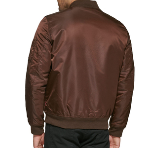 Hot Sale Winter Warm Men's Bomber <b>Canvas</b> Jacket Solid Zipper Stand Collar Low MOQ 2026 Latest Model - Product Image 2