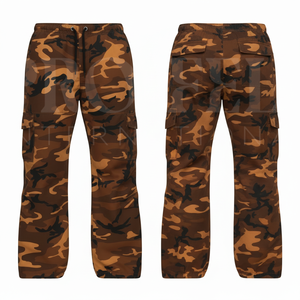 Hot Sale <b>Top</b> Quality Custom Relaxed Fitted Camouflage Cargo Pants Cotton Blend Multi Pocket Casual Outdoor Workwear Trousers - Product Image 5