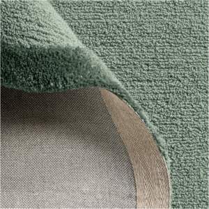 Alfombra Lavable Antideslizante de Lana Persa Anudada a Mano, Suave y Cómoda, con Pelo en Bucle, Diseño Moderno, Grueso, con Patrón Floral Beige - Product Image 3