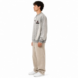 Men Acid Wash <b>Sweatshirts</b> Acid Wash <b>Sweatshirts</b> Men <b>Vintage</b> Acid Wash <b>Sweatshirts</b> Oversized Acid Wash <b>Sweatshirts</b> Washed - Product Image 4