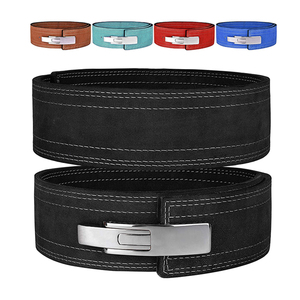 <b>Black</b> Leather Watch Band with Silver Buckle and White Stitching for <b>Men</b> and Women - Product Image 5