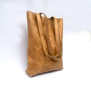 Nuevo Bolso Tote de Cuero Genuino Hecho a Mano con Cierre de Cremallera de Color Sólido, Logotipo Personalizado Impreso, Bolso de Hombro para Mujer LTB-0280 - Product Image 2