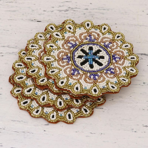 Posavasos de Vidrio con Diseño Moderno y Personalizado, Resistentes al Calor, para Mesa de Centro - Product Image 1