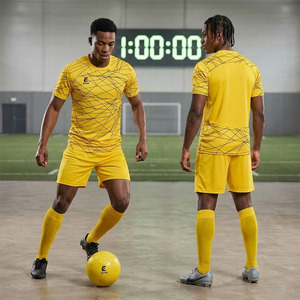 2025 New Design Custom Sublimation Soccer Jersey Set Breathable Football Uniform Kit with <b>Shorts</b> and Socks for Men Women Team - Product Image 3