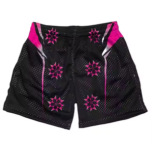 Pantalones Cortos Deportivos de Malla de Poliéster Estampados para Hombre, los Más Vendidos, para Gimnasio, Fitness, Uso Casual de Verano, Fabricante y Proveedor OEM ODM Personalizado - Product Image 1