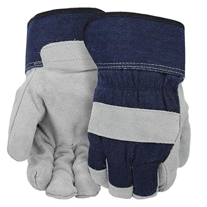 Guantes de Trabajo Resistentes de Cuero Vacuno, Nueva Llegada, Precio Económico, Guantes de Protección para Trabajo Pesado, Guantes de Trabajo Canadienses - Product Image 1
