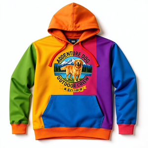 Sweat-shirt à capuche Adventure Dog Outdoor Crew pour homme, coupe classique, décontracté, en coton French Terry, avec poche, pour l'automne - Product Image 6