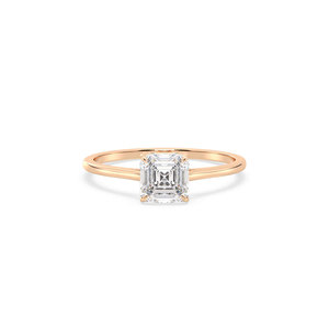 Bague de fiançailles avec halo caché en diamant HPHT CVD cultivé en laboratoire REYES, en or massif 14 carats, diamant en forme de larme, pour femme. - Product Image 2