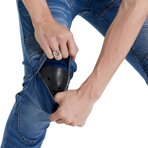 Jean slim en denim pour homme, dernière collection, entièrement personnalisable, style motard, options grandes tailles disponibles - Product Image 4