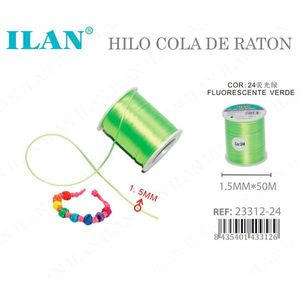 อิล ฮิโล โคลา เด ราตัน 1.5 มม. x 50 ม. สีเขียวเรืองแสง - Product Image 3