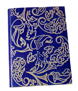 Wholesale Handmade Recycled Cotton Paper <b>Notebook</b> A5 Debossed Design Diary Hardcover Printed Goat Tc Leather <b>Journal</b> - Product Image 1