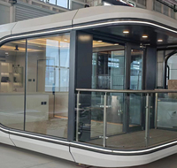 Capsule spatiale insonorisée pré-assemblée et étanche, cabine modulaire intelligente préfabriquée pour hôtel-resort, boutique et bureau à domicile