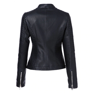 Vestes en cuir matelassées pour femmes, 100% cuir véritable, avec doublure en coton, fabriquées au Pakistan, fabrication professionnelle, vente - Product Image 2