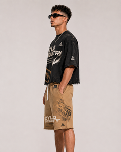 Ensemble de shorts d'été légers à imprimé floral numérique, ensemble de shorts d'été en coton doux à imprimé tie-dye tropical, prix abordable - Product Image 5