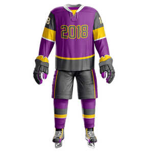 Uniforme de Hockey sobre Hielo Personalizado para Hombre, Diseño Personalizado, Impresión de Logotipo, Precio Económico, Ropa Deportiva de Hockey sobre Hielo OEM, Superventas - Product Image 1