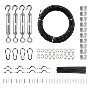 Kit Cavo in Acciaio Inox Rivestito in Vinile 7x7 Fili, Diametro 3/32 e 1/16, per Costruzioni e Forniture da Giardino - Product Image 1