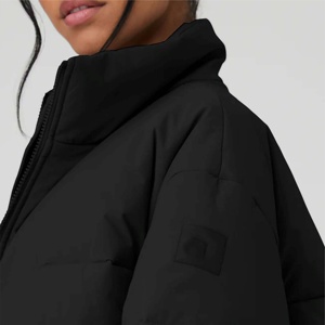 <b>Winter</b> Women's Breathable Eco-Friendly Hooded Puffer Jacket Customizable Colors Designs Puffy Windbreaker Quick Dry Detachable - Product Image 3