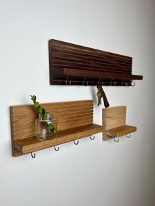 Premium Wooden <b>Key</b> Holder <b>Wall</b> <b>Hooks</b> Perfect For Home Entryway Office <b>Wall</b> Decor And Space Saving <b>Key</b> Storage Solution - Product Image 6