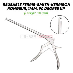 เครื่องมือผ่าตัดกระดูก Kerrison Rongeurs ขนาด 1 มม. ยาว 20 ซม. มุม 90 องศา สำหรับศัลยกรรมกระดูก ทำจากสแตนเลสคุณภาพสูง ใช้งานด้วยมือ ได้รับมาตรฐาน CE - Product Image 5