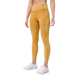 Ropa de gimnasio de nailon para mujer, mallas de Yoga de cintura alta sin costuras, Leggings de entrenamiento de cintura alta - Product Image 2