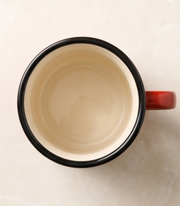 Factory Direct Wholesale Custom Logo Enamelware Heavy Duty <b>Iron</b> Camping Cup Featuring Let It Snow Quote Red Finish Black Rim - Product Image 4
