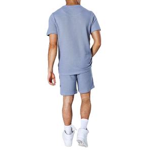 2025 vêtements de marque pour hommes en gros shorts décontractés et t-shirt à manches courtes ensemble couleur unie pour l'automne été - Product Image 2
