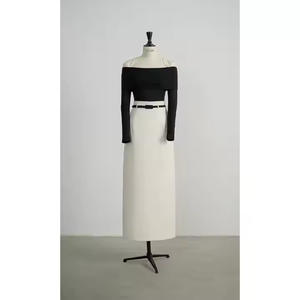 Jupe Maxi A-Line du Vietnam avec ceinture White Ant OEM Fournisseur de vêtements formels pour femmes durables - Product Image 5