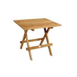 Outdoor Durable Modern <b>Rectangle</b> Solid Teak Folding Dining <b>Side</b> <b>Table</b> Wooden Garden Patio End <b>Table</b> - Product Image 1