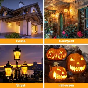 Lampadine LED Effetto Fiamma Migliorate per Decorazioni di Halloween e Natale, 4 Modalità, Base E26, Candele LED Senza Fiamma - Product Image 2