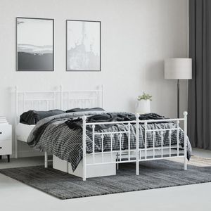 โครงเตียงเหล็กเคลือบสีขาวรูปทรงสี่เหลี่ยมผืนผ้า - Product Image 3