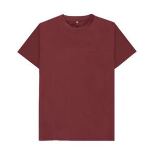 Plain Print Blue T-shirt Regular Fit 100% Cotton T-shirt Customizable Designs & Durable Casual <b>Tshirt</b> For Adults Wear - Product Image 5