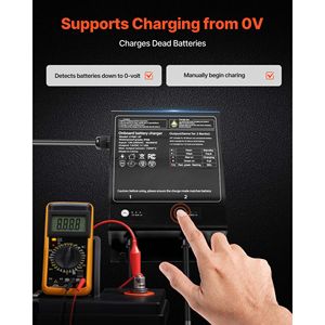 Caricabatterie per Barca a 2 Banchi 10A 12V - Caricabatterie Intelligente Impermeabile IP68 per Batterie agli Ioni di Litio - Product Image 4