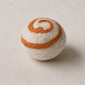 <b>Wool</b> Felt Spiral Swirl Bread Toy-Interactive Boredom Relief Food Bakery Toy - Product Image 2
