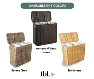 Artex HaiNam <b>Rectangular</b> Natural Rattan <b>Storage</b> <b>Basket</b> With Lid And Handles Rustic Multi-Purpose Organizer For Laundry <b>Storage</b> - Product Image 5
