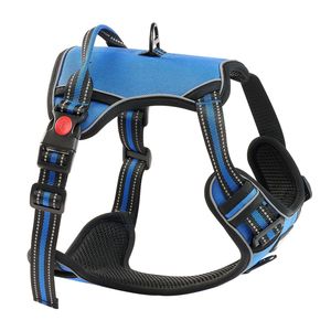Pettorina Riflettente Regolabile per Cani di Taglia Grande con Guinzaglio da 1,5 m, Anelli Metallici e Fibbie, Gilet Anti-Trazione per Cani con Maniglia da 1,5 m - Product Image 4