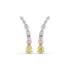 Boucles d'oreilles clous en diamant de laboratoire 2,70 carats, or massif 14 carats, certifiées IGI, pour femme, légères, durables, bijoux de luxe pour soirée - Product Image 3